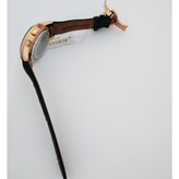 ساعت بندچرمی موتور ژاپن کرنوگراف الگانس سه موتوره مچی مردانه اسپرت مشکی SPORT رزگلدELEGANCE ضدآب سه موتور فعال فول تایم رویال بندچرمی