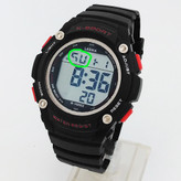 ساعت پسرانه مردانه والار اسپرت ورزشی SPORT مشکی قرمز چراغدار ضدآب کیفیت عالی